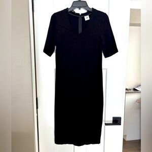 Cabi‎ 3101 dark Black Claire Ponte Knit Sheath Dress Size 6.